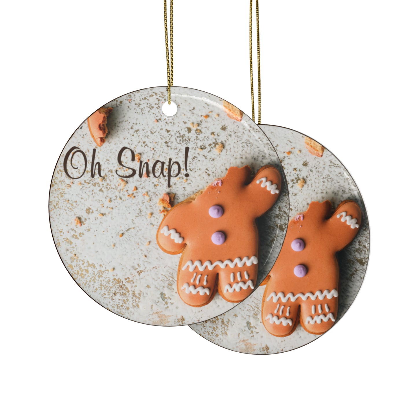 Oh Snap! Ceramic Ornament