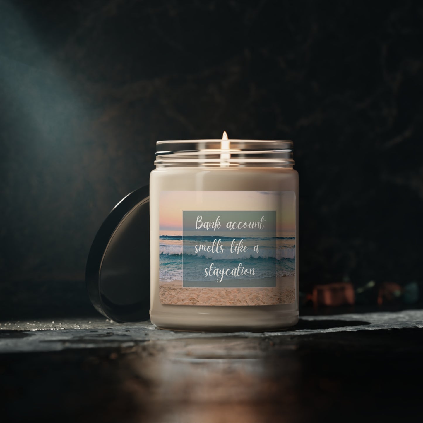 Bank Account Smells Like a Staycation Candle, 9oz