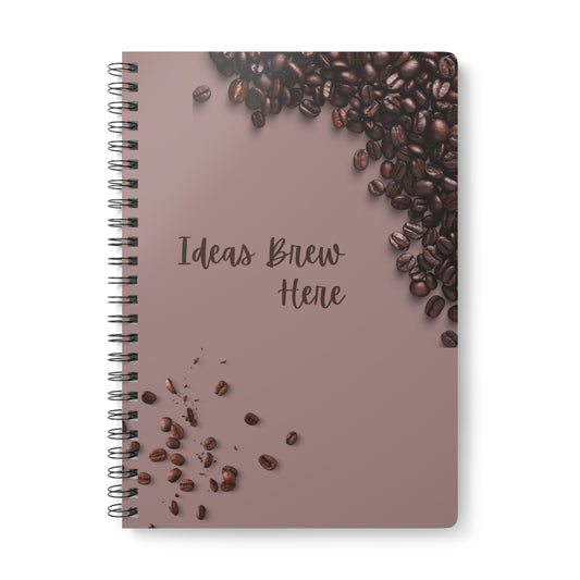 Ideas Brew Here Softcover Notebook