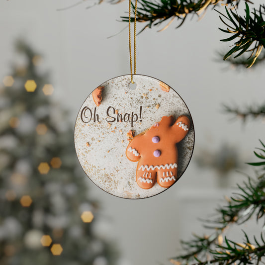 Oh Snap! Ceramic Ornament